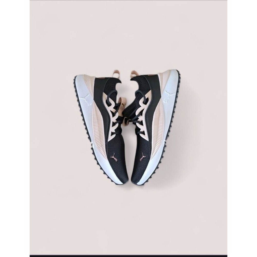 Size 8 - PUMA PACER FUTURE ALLUR BLACK + PINK ATHLETIC SNEAKER